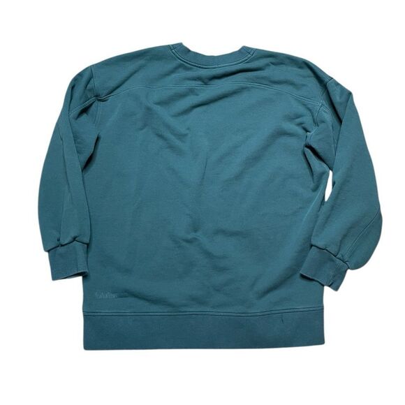 LULULEMON Perfectly Oversized Crew French Terry Jasper Green Size 8 - Picture 3 of 7